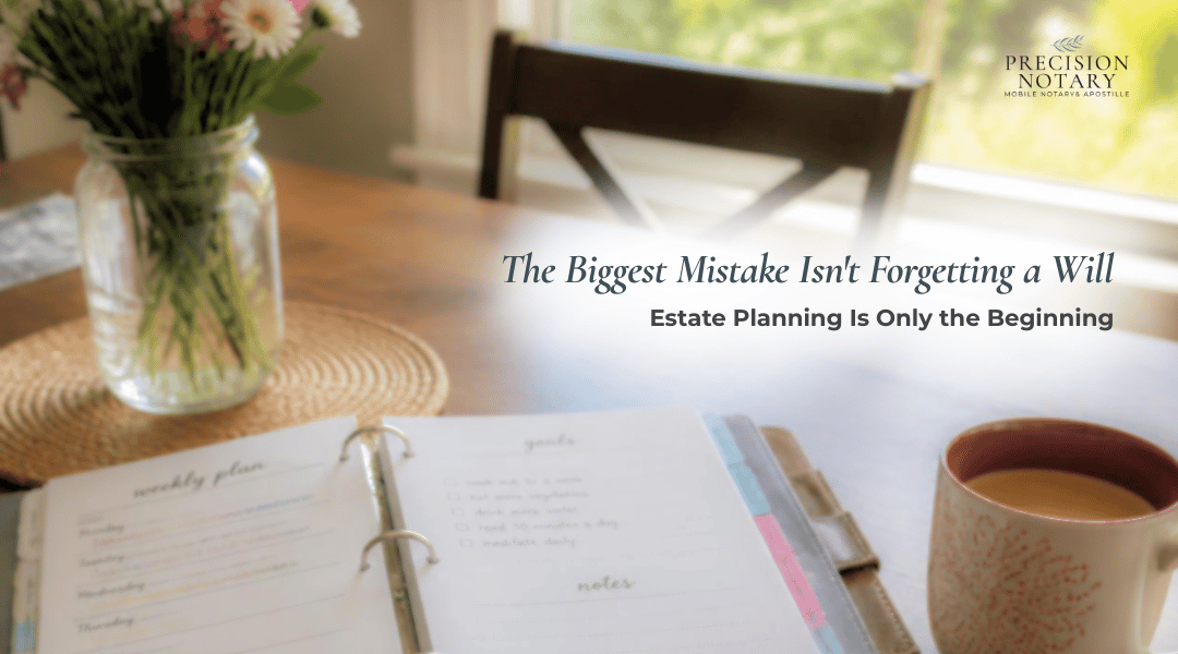 The Biggest Mistake Isn't Forgetting a Will